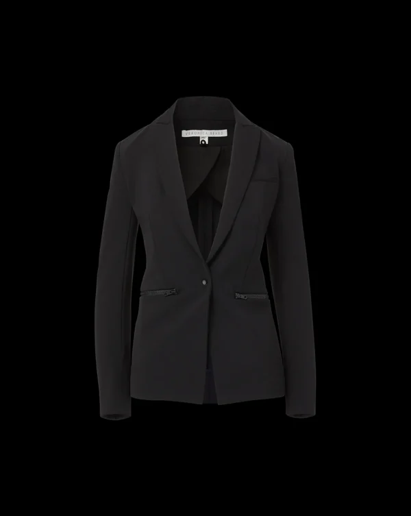 Fashion Veronica Beard Blazer Iconic Scuba Dickey Jacket