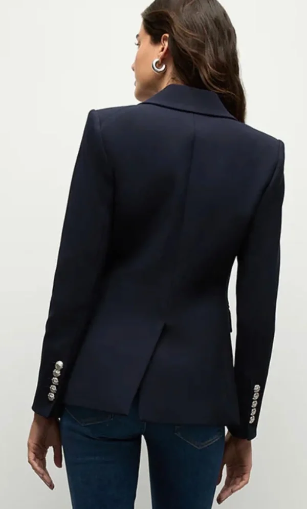 Best Veronica Beard Blazer Miller Dickey Navy/Silber