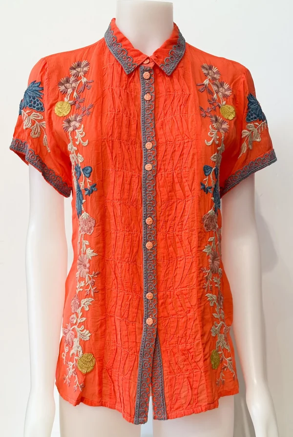 New Johnny Was Bluse Coral