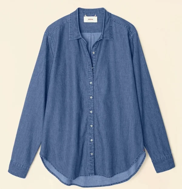 Fashion Xirena Bluse Beau Blue Rinse