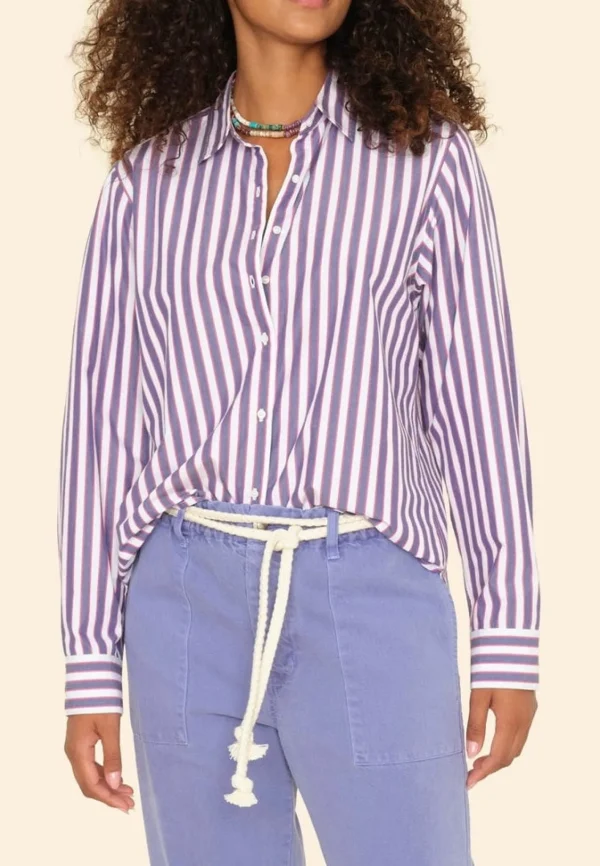 Clearance Xirena Bluse Beau Blue Rose