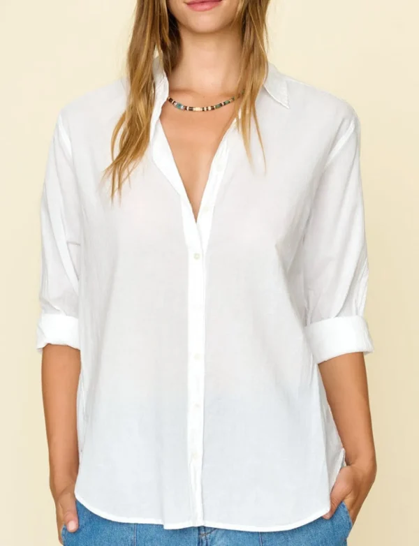 Clearance Xirena Bluse Beau Weiß