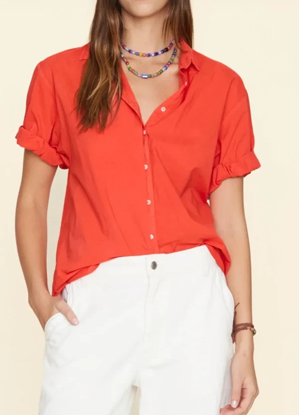 Fashion Xirena Bluse Channing Orange Sunset