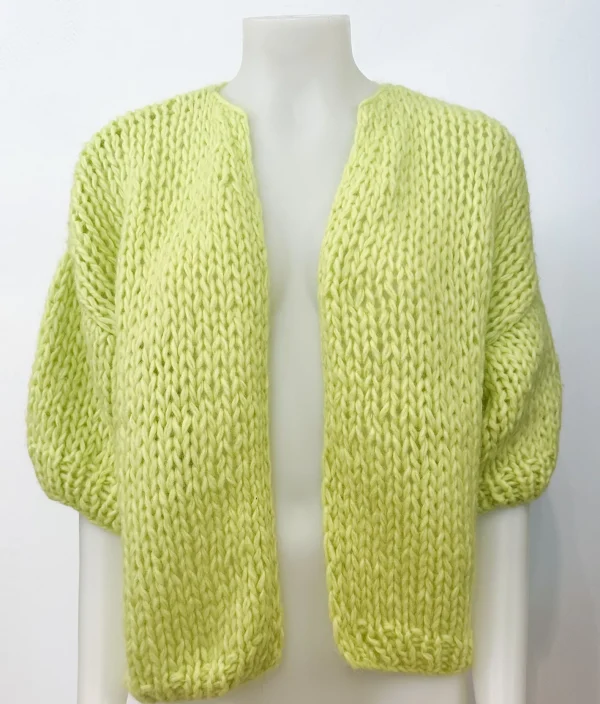 Online Maiami Bomber Cardigan Lime