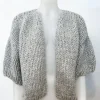 Outlet Maiami Bomber Cardigan Sweater Grey