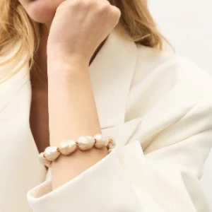 Clearance Vanessa Baroni Braclet Organic Pearl Champagner
