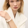 Hot Vanessa Baroni Braclet Organic Pearl Weiß