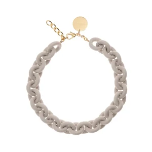 Hot Vanessa Baroni Circle Necklace Matt Grey
