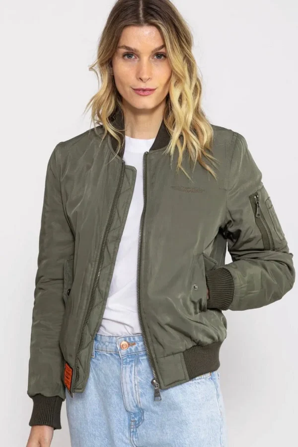 Clearance Bombers Original Jacke MA1 Kaki