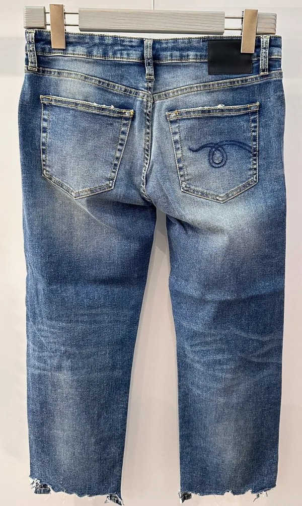Outlet R13 Jeans Boy Straight Carlton Rips