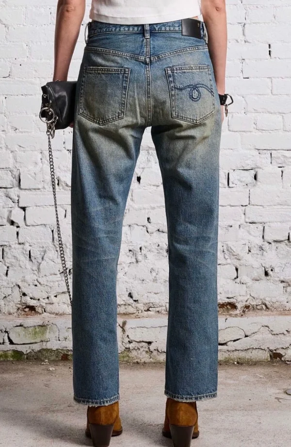 Hot R13 Jeans Boyfriend Jean Clinton Blue