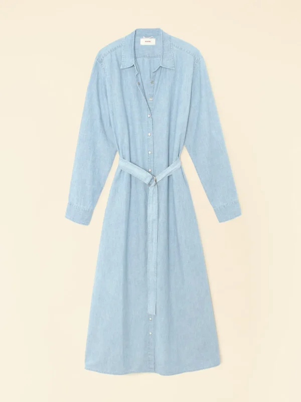 Outlet Xirena Kleid Bowen Dusty Blue