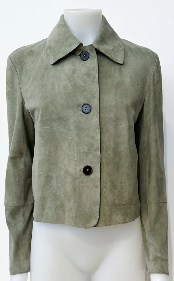 Best Arma Lederjacke Emy Bamboo Green