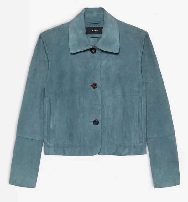 Outlet Arma Lederjacke Emy Capri Blue