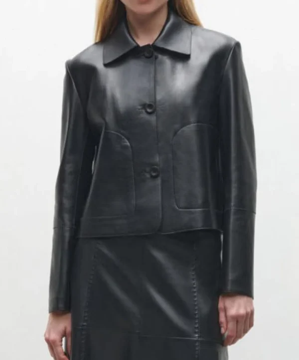 Discount Arma Lederjacke Emy Schwarz