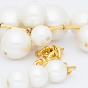 New Vanessa Baroni Necklace New Multi Beads Collier Pearl