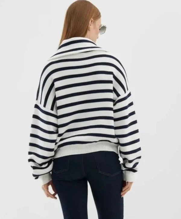 Fashion Sosue Pullover Sailor Zipper