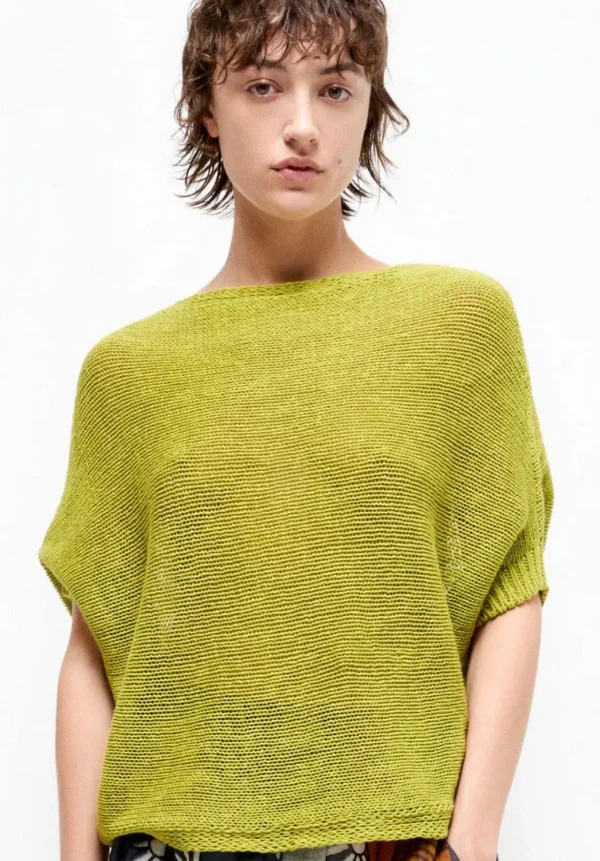 Discount Talking Walls Pullover Juliette Green Banana