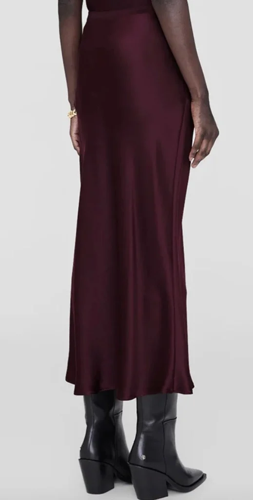 Outlet Anine Bing Rock Bar Silk Skirt