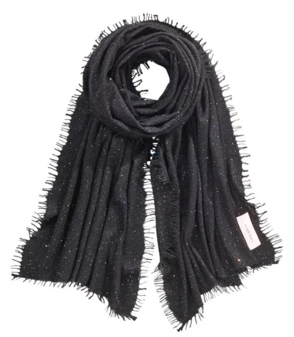 Fashion Pur Schoen Schal PURSCHOEN Galactic Stars Schwarz