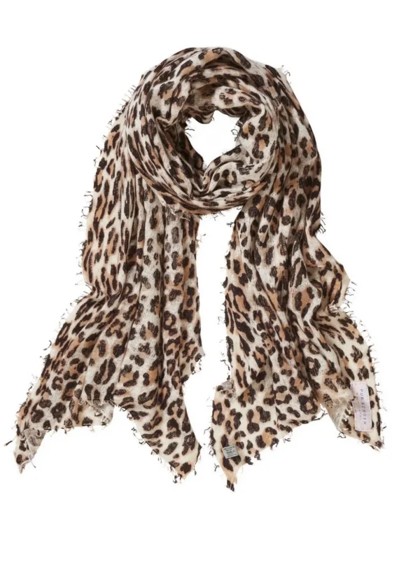 Discount Pur Schoen Schal PURSCHOEN Leo Beige Schoko