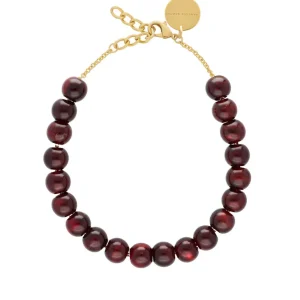 Online Vanessa Baroni Small Beads Nacklace Bordeaux