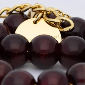 Online Vanessa Baroni Small Beads Nacklace Bordeaux