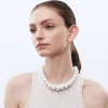 Hot Vanessa Baroni Small Beads Necklace Short Pearl