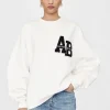 New Anine Bing Sweatshirt Miles Oversize Letterman