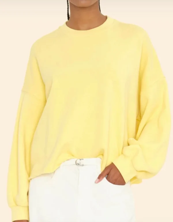 Fashion Xirena Sweatshirt Honor Canary Yellow