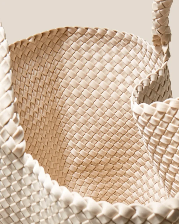 New Naghedi Tasche St.Barths L Ecru