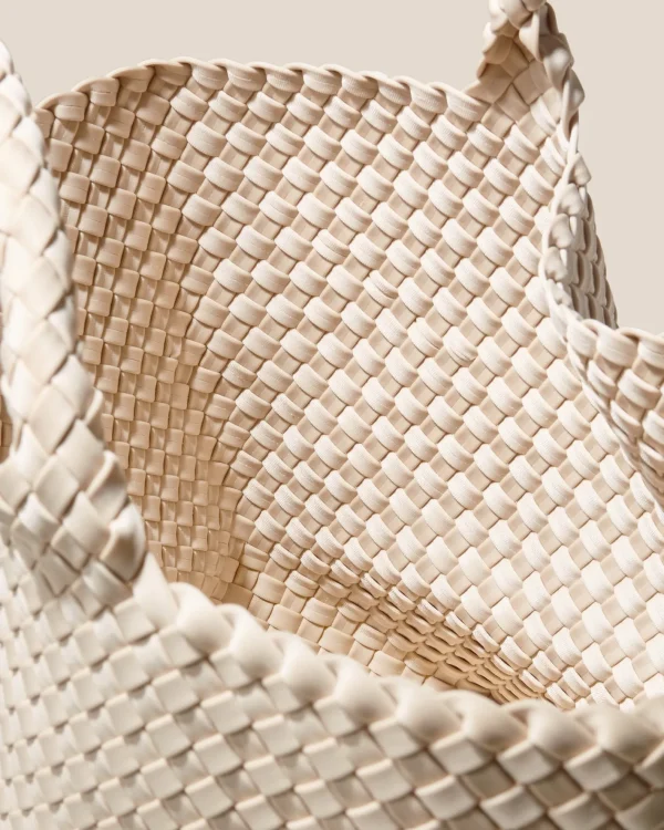 New Naghedi Tasche St.Barths M Ecru