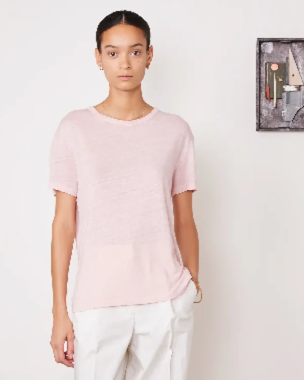 New Officine Générale T-Shirt OFFICINE GÉNÉRALE Lara Smoked Pink